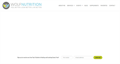 Desktop Screenshot of mwolfnutrition.com