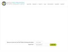 Tablet Screenshot of mwolfnutrition.com